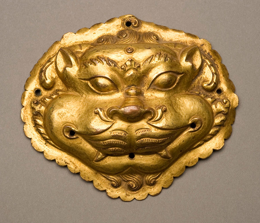 Gilded copper Chepu plaque