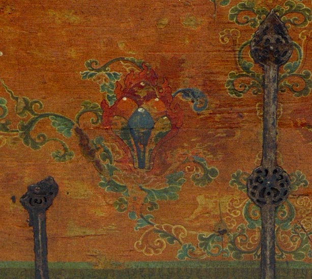 Painted Curtain Trunk