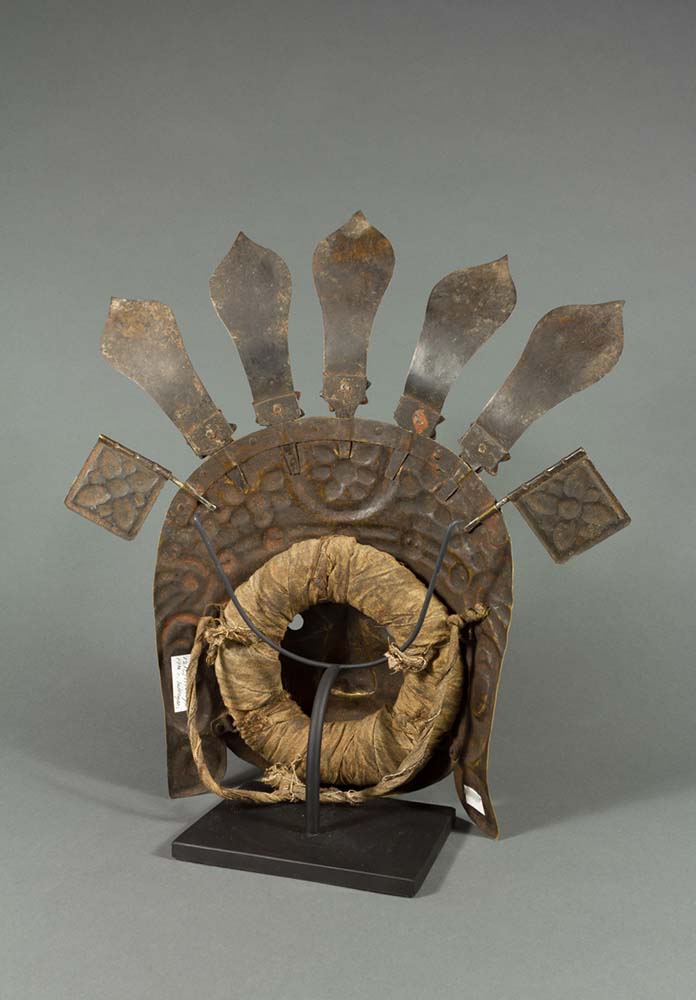Newar brass dance mask of Indrayani
