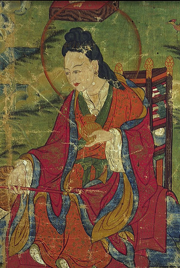 Large Thangka of Shakyamuni and 16 Arhats