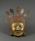 Newar brass mask